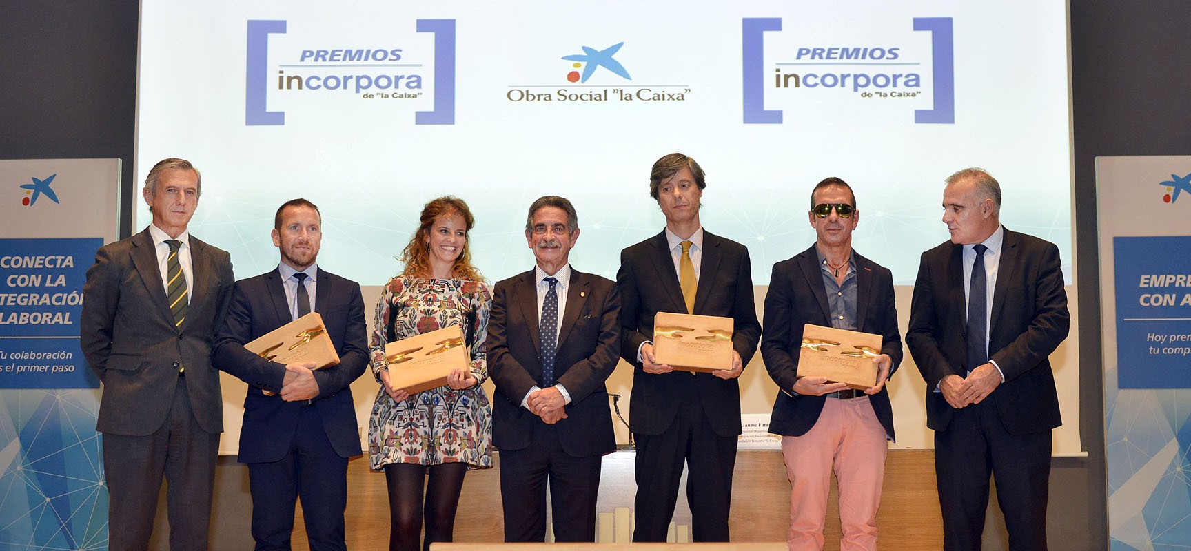 Aquaclym Limpiezas, Maflow Spain Automotive, Centro Hospitalario Padre Menni y Onda Solidaria reciben los Premios Incorpora de la Obra Social ”la Caixa”