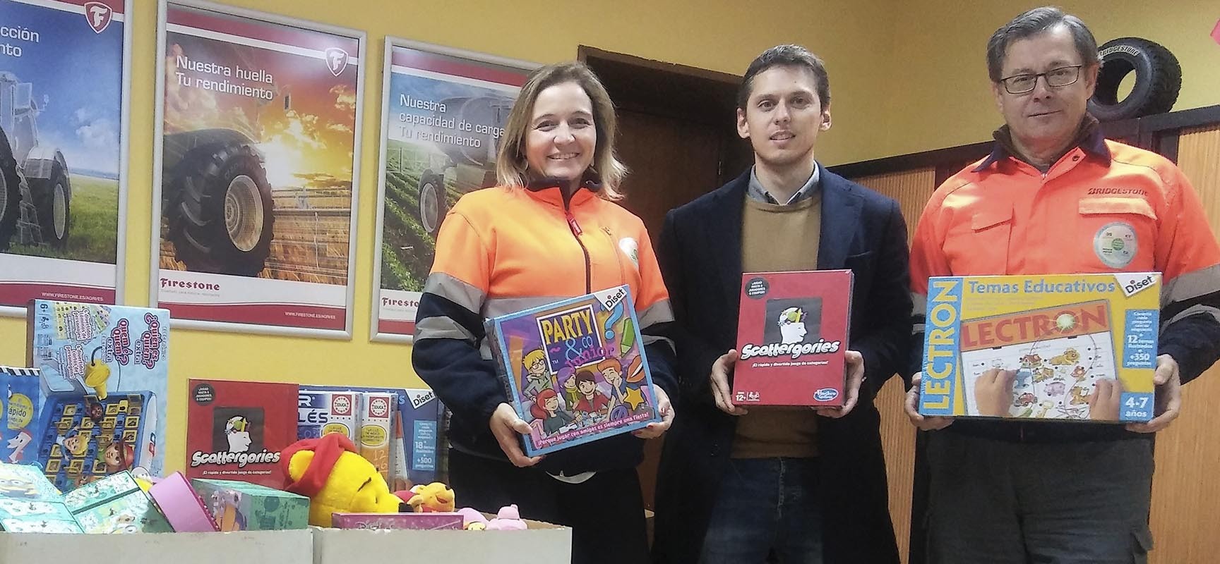 Bridgestone dona juguetes a la Mancomunidad Altamira Los Valles