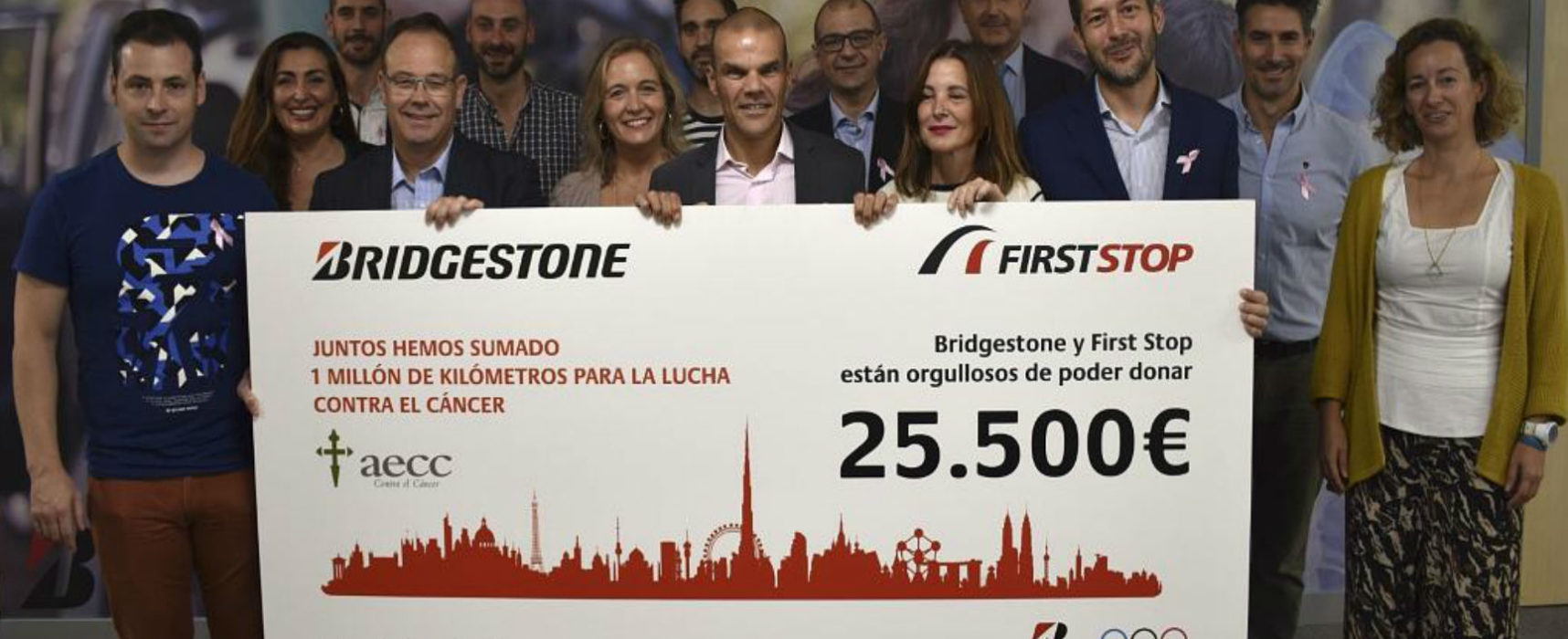Bridgestone y First Stop España colaboran con la AECC